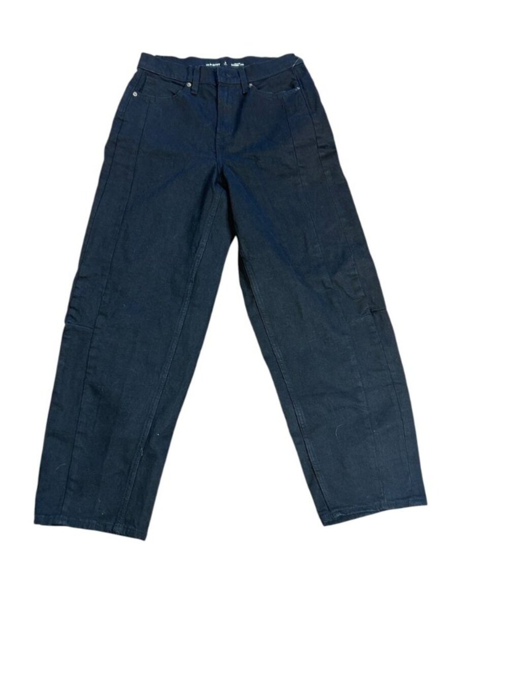 Old Navy Black High Rise Barrel Leg Jeans Size 6 Tall NWT